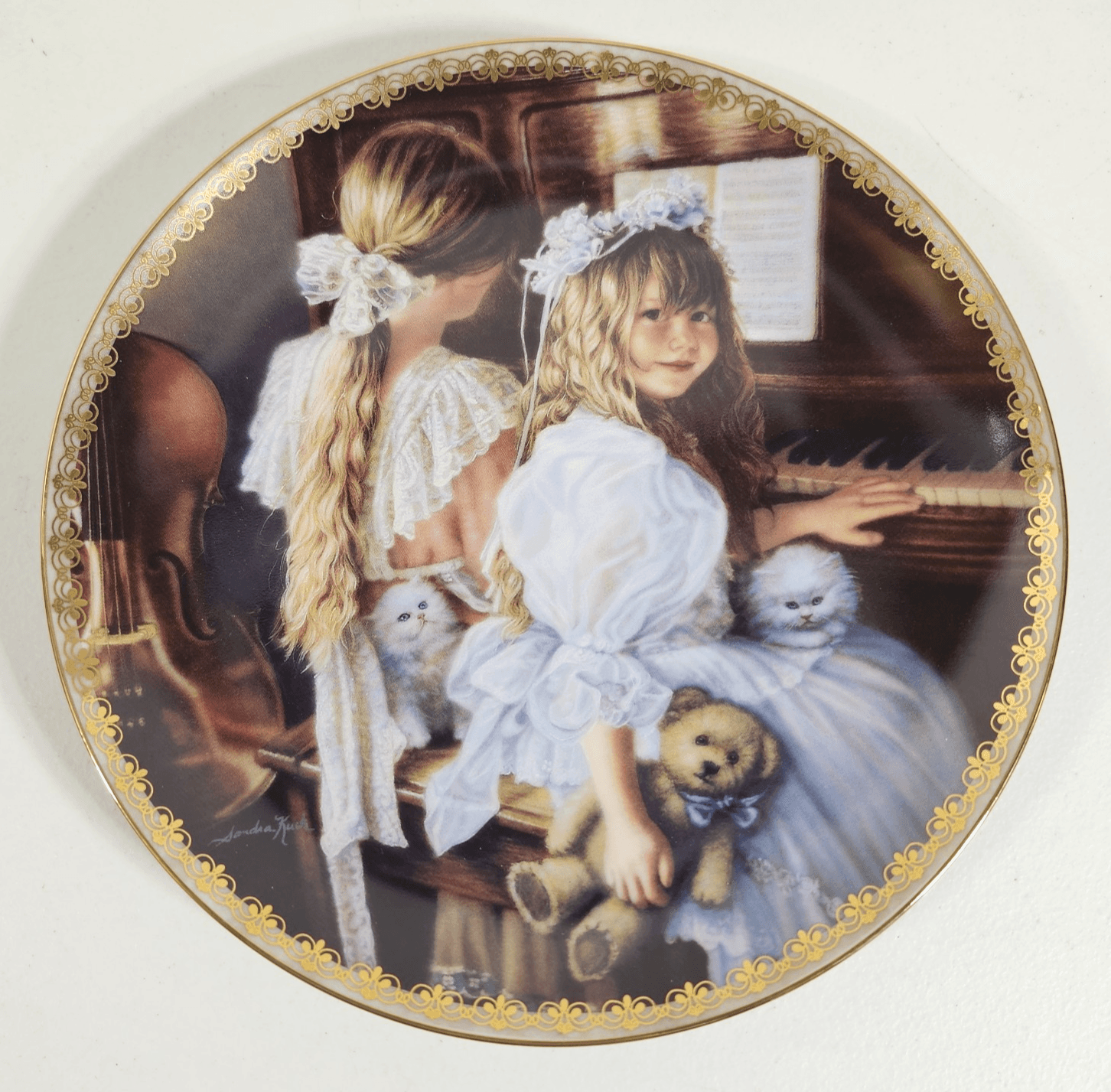 Moments of Sharing Sandra Kuck 8" Plate Moments at Home Bradford Exchange
