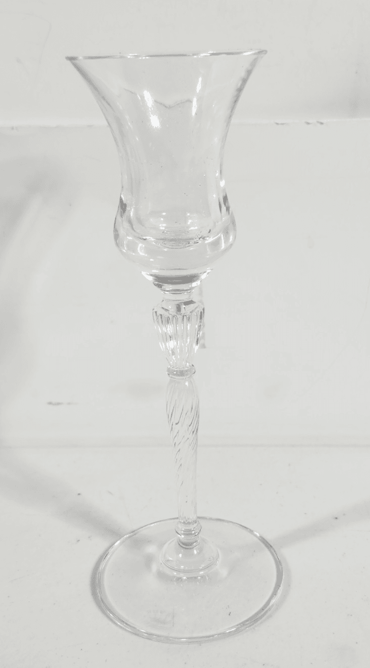 Vintage Royal Doulton Crystal Oxford Candlestick Holder Bell Shaped 7.25"