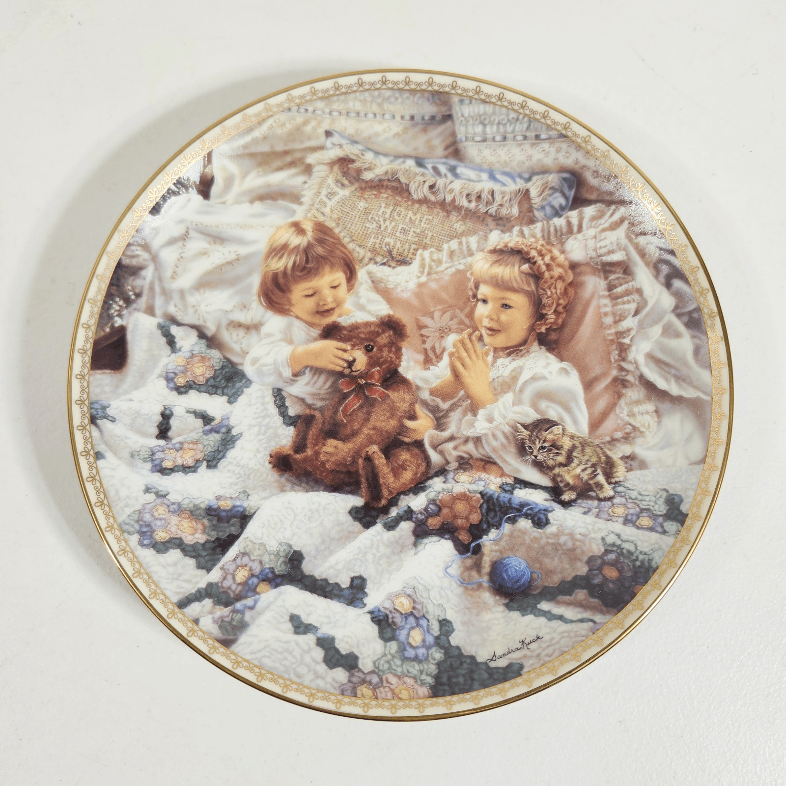 Morning Prayers Sandra Kuck 8" Plate Sugar And Spice Home Bradford Exchange