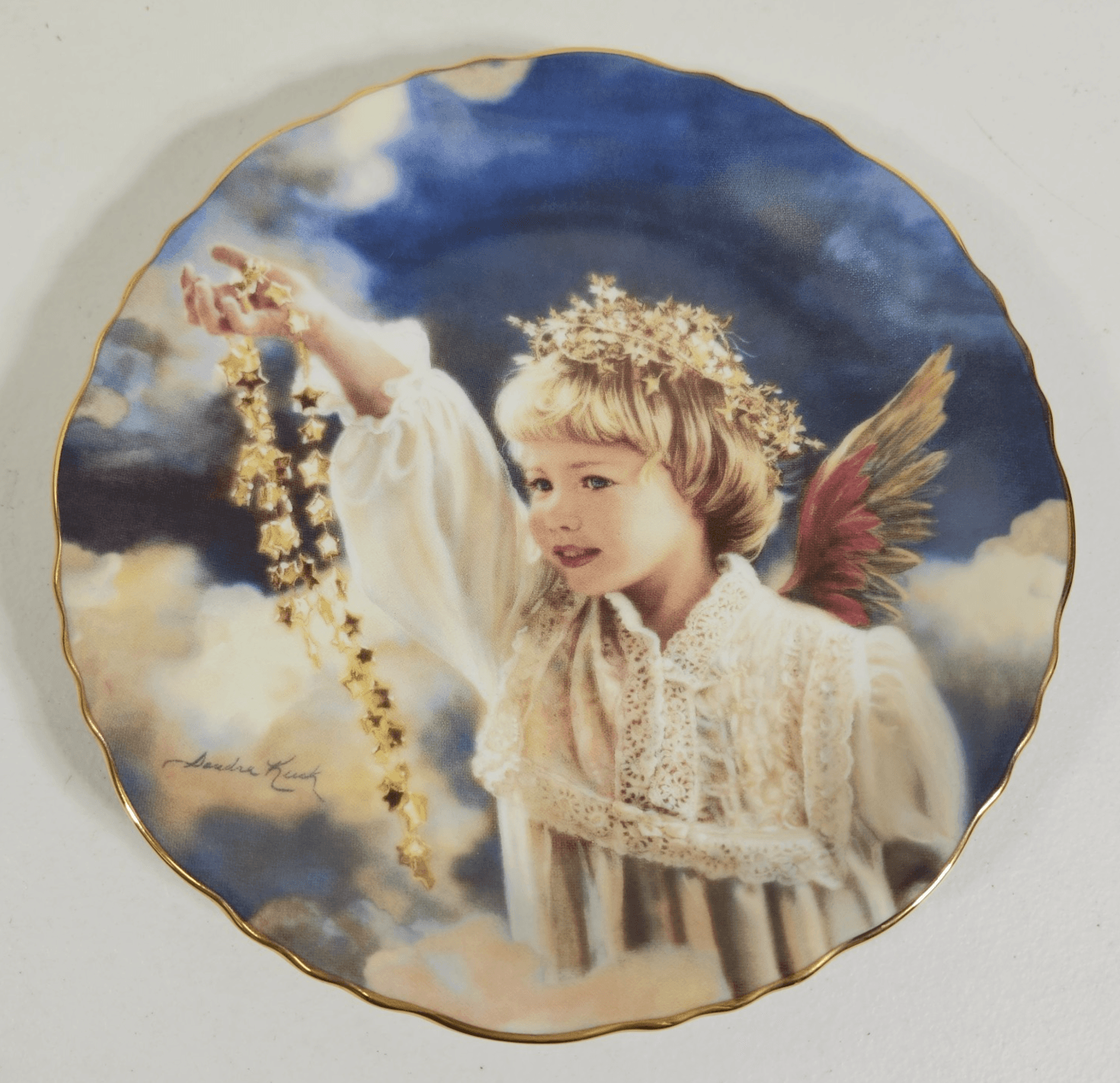 Angel Of Sunshine Plate By Sandra Kuck Reco 1994 Bradford Exchange 7.5"