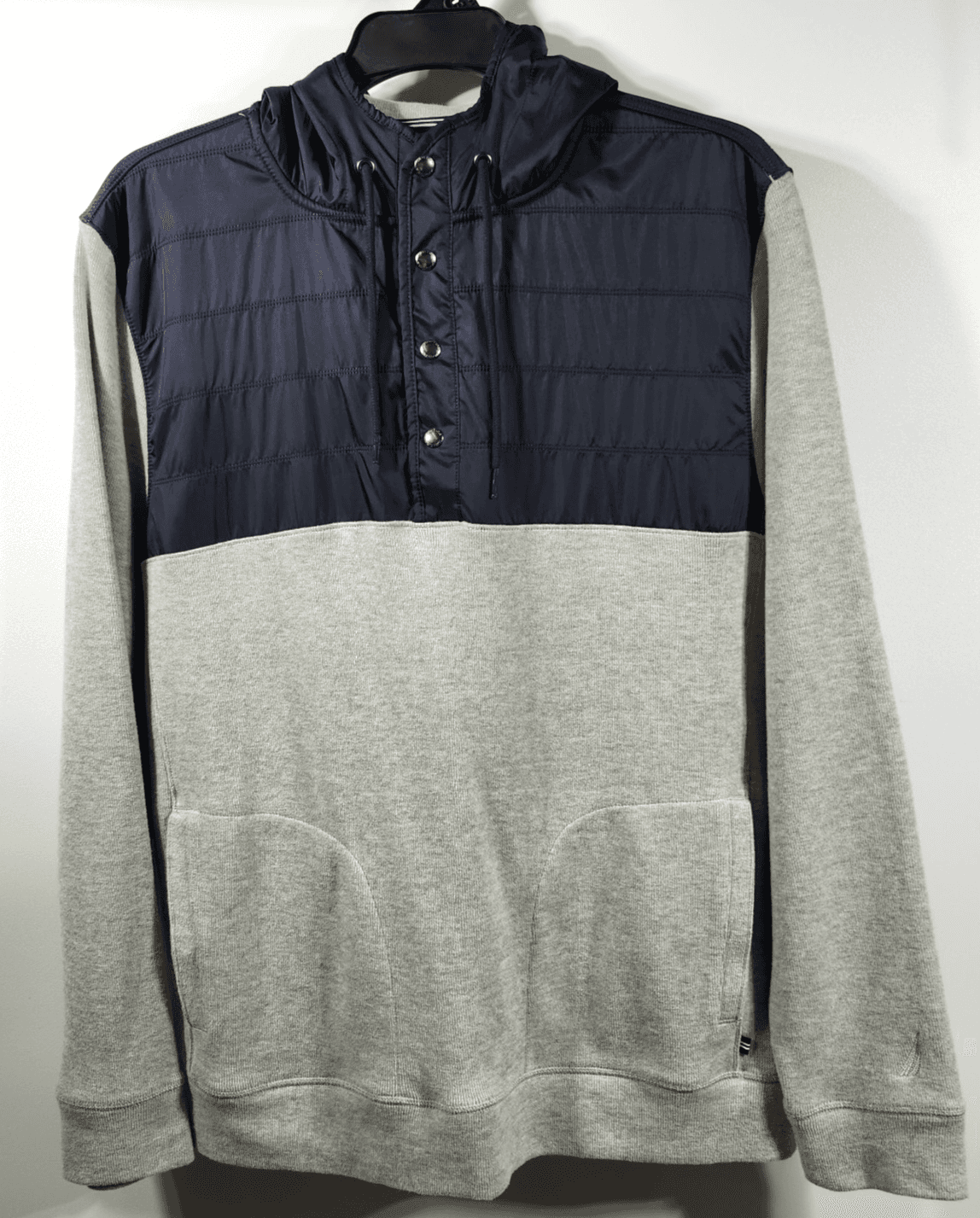 Nautica Hoodie Gray and Blue Size XL Men's Pullover Hooded Sweatshirt