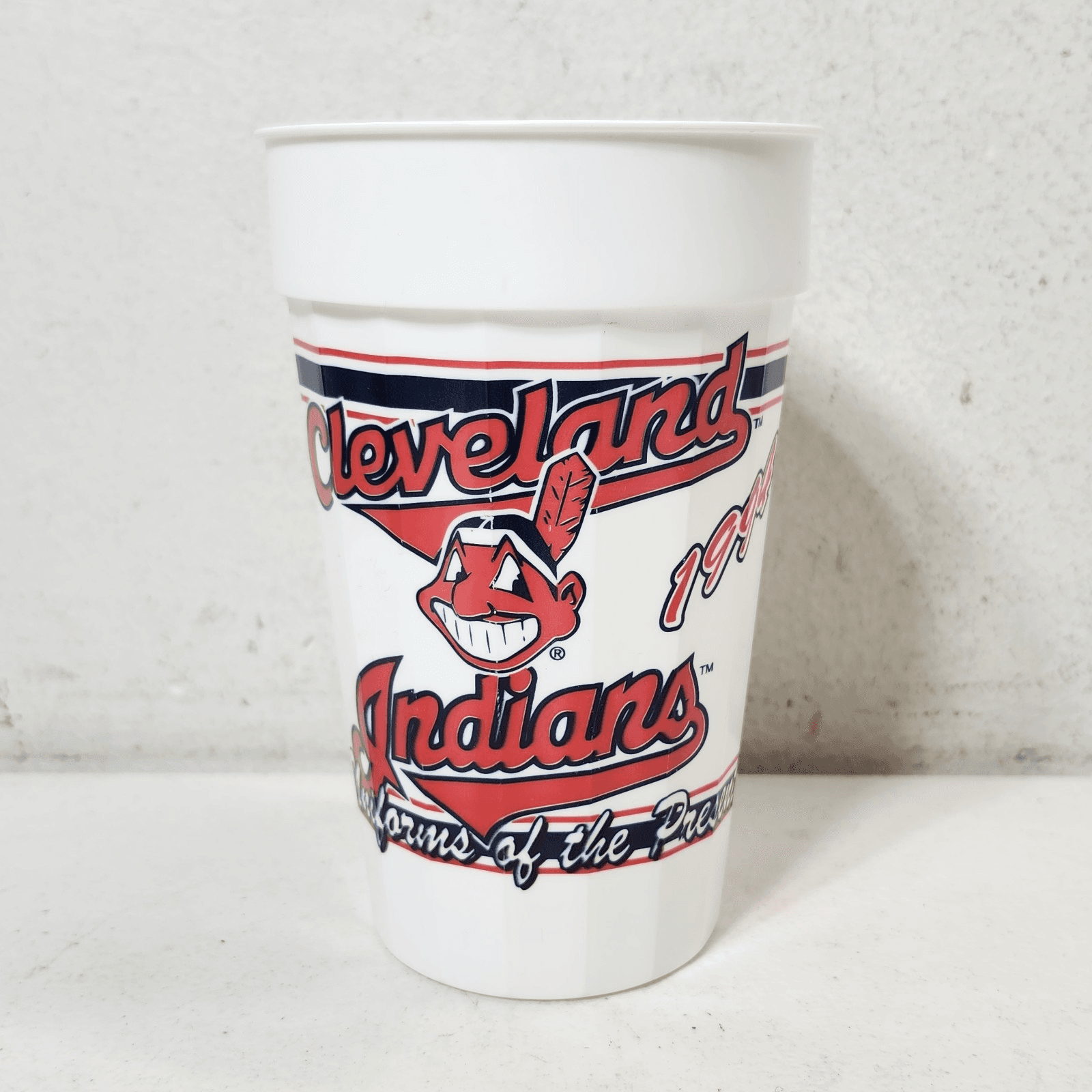 Vintage Cleveland Indians Drink Cup MLB Baseball 1994
