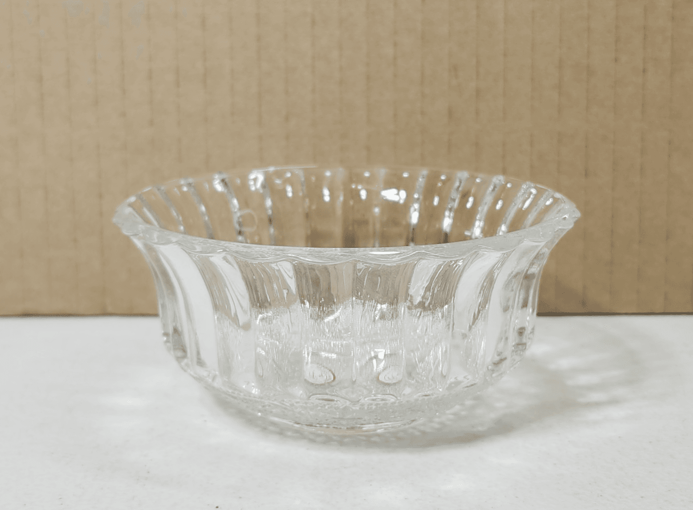 Crystal Clear Pressed Glass 4.5" Trinket Candy Dessert Bowl Home Decor