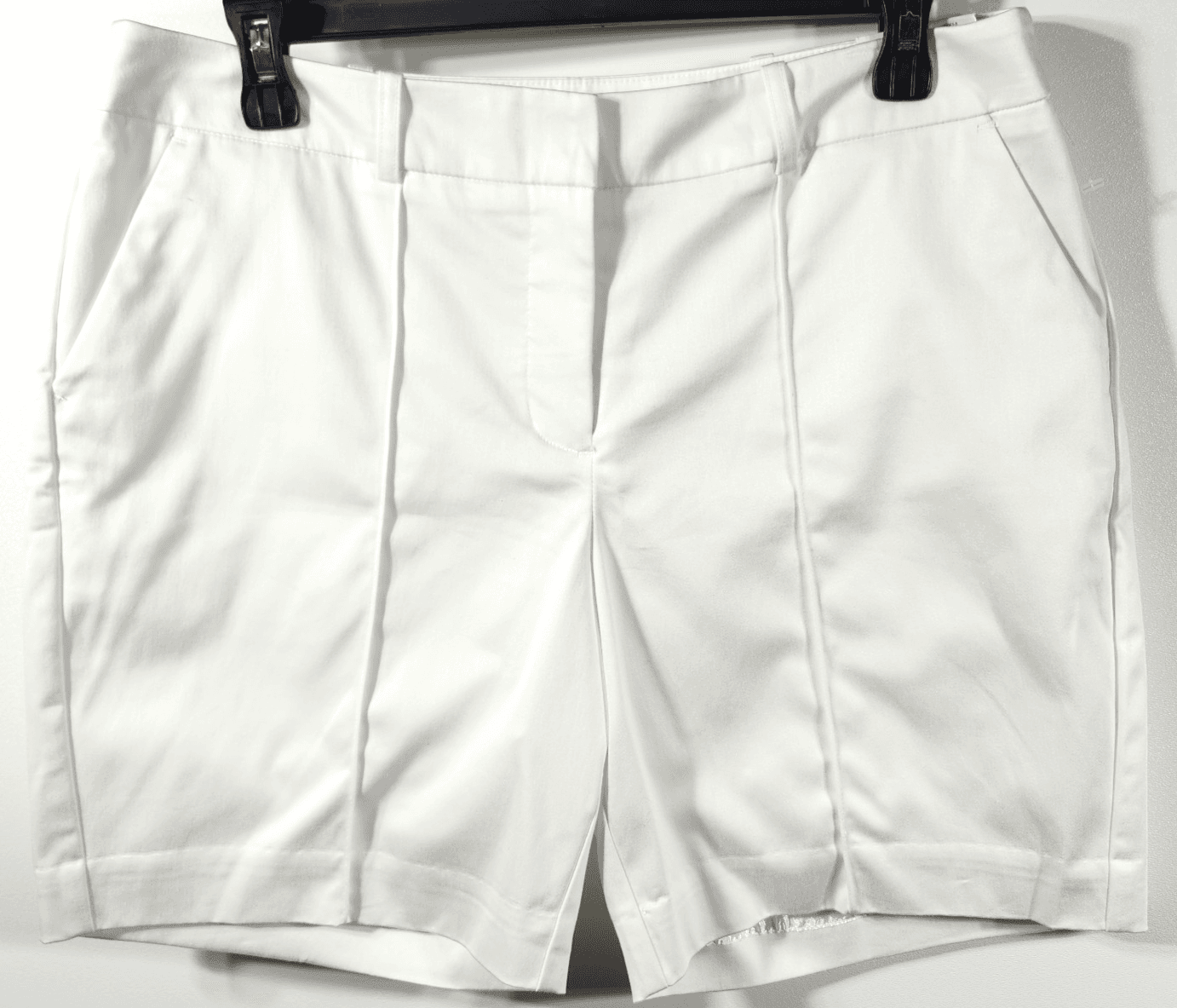 Worthington Modern Fit Women's Chino Shorts Size 8 White NEW