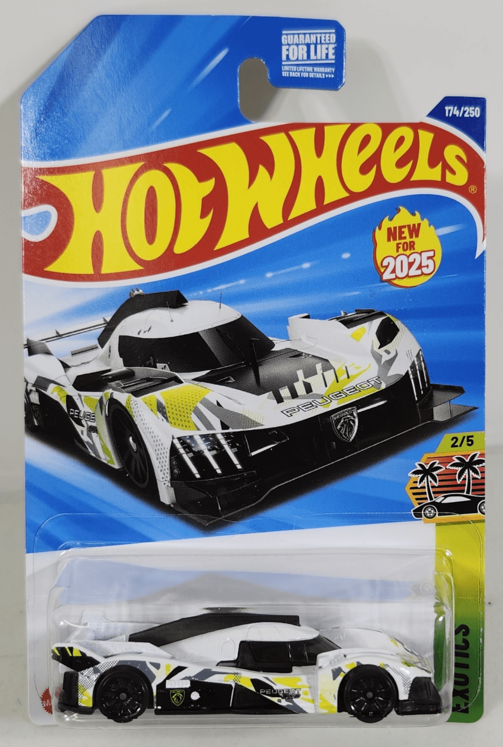 2025 Hot Wheels Peugeot 9X8 Hypercar HW Exotics Toy 1/64 Vehicle NEW