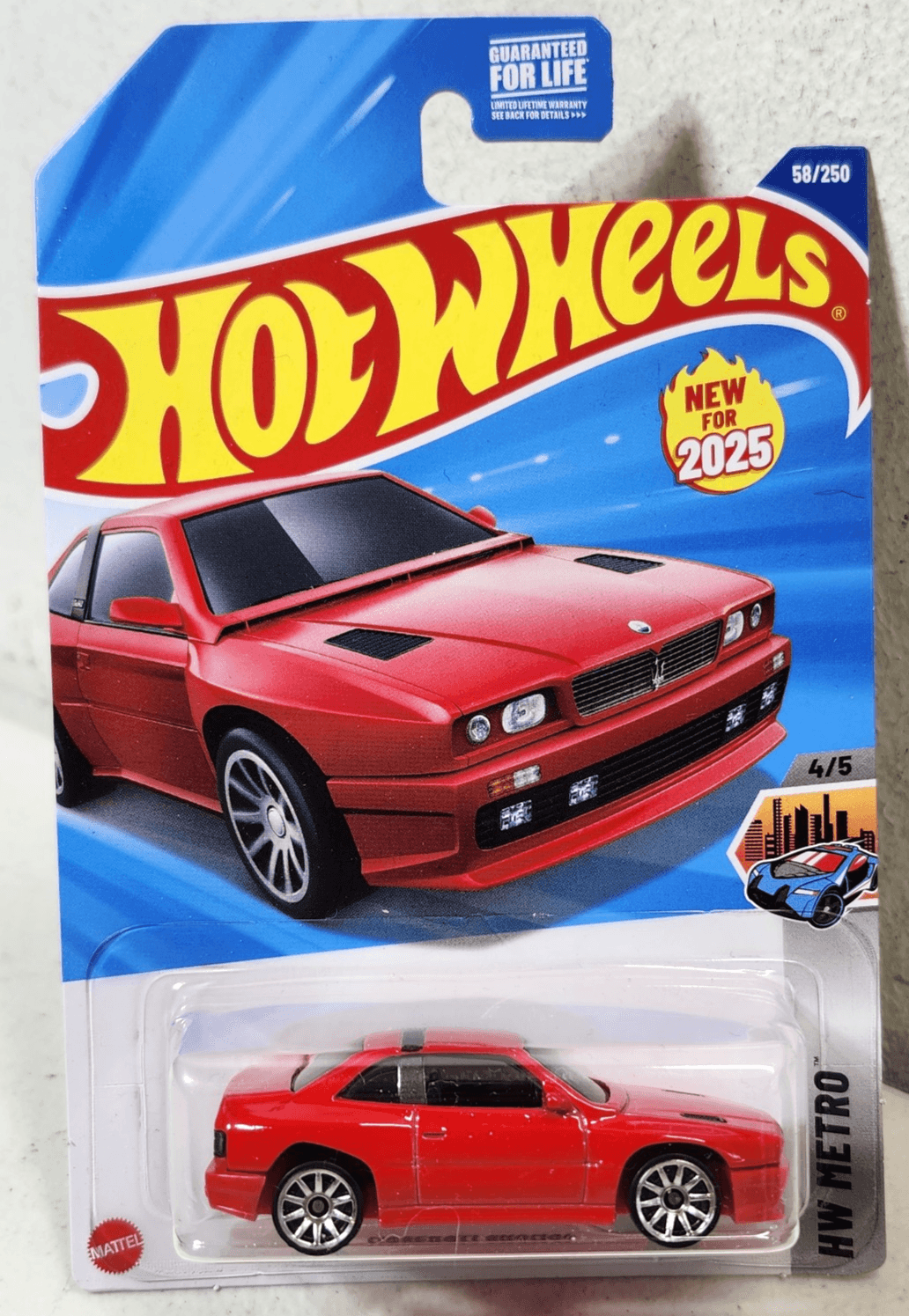 Hot Wheels 2025 Maserati Shamal HW Metro Red Car 1/64 Toy Vehicle NEW