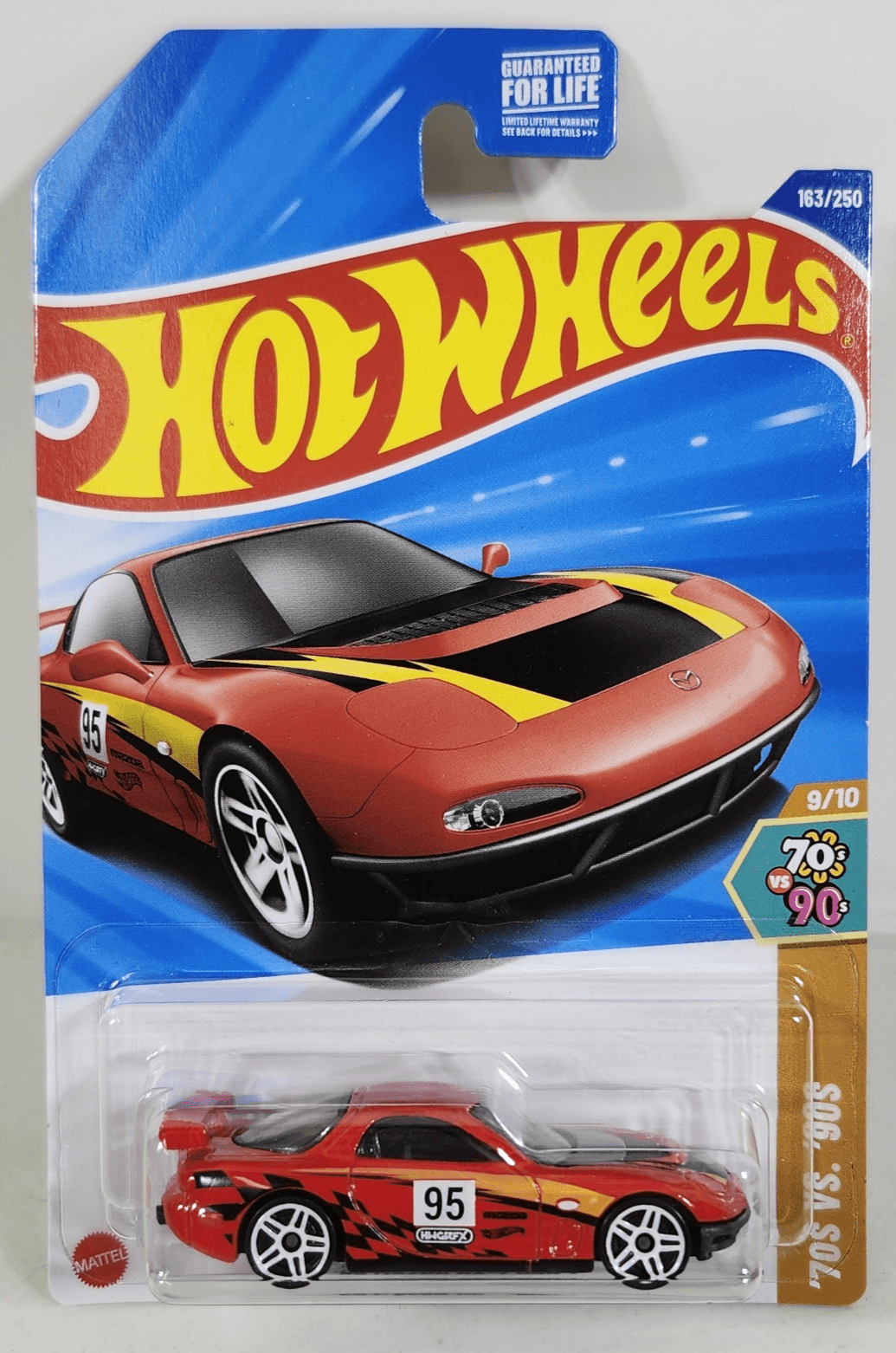 2025 Hot Wheels 1995 Mazda RX-7 Drift Red Car Toy HW 70s vs 90s NEW