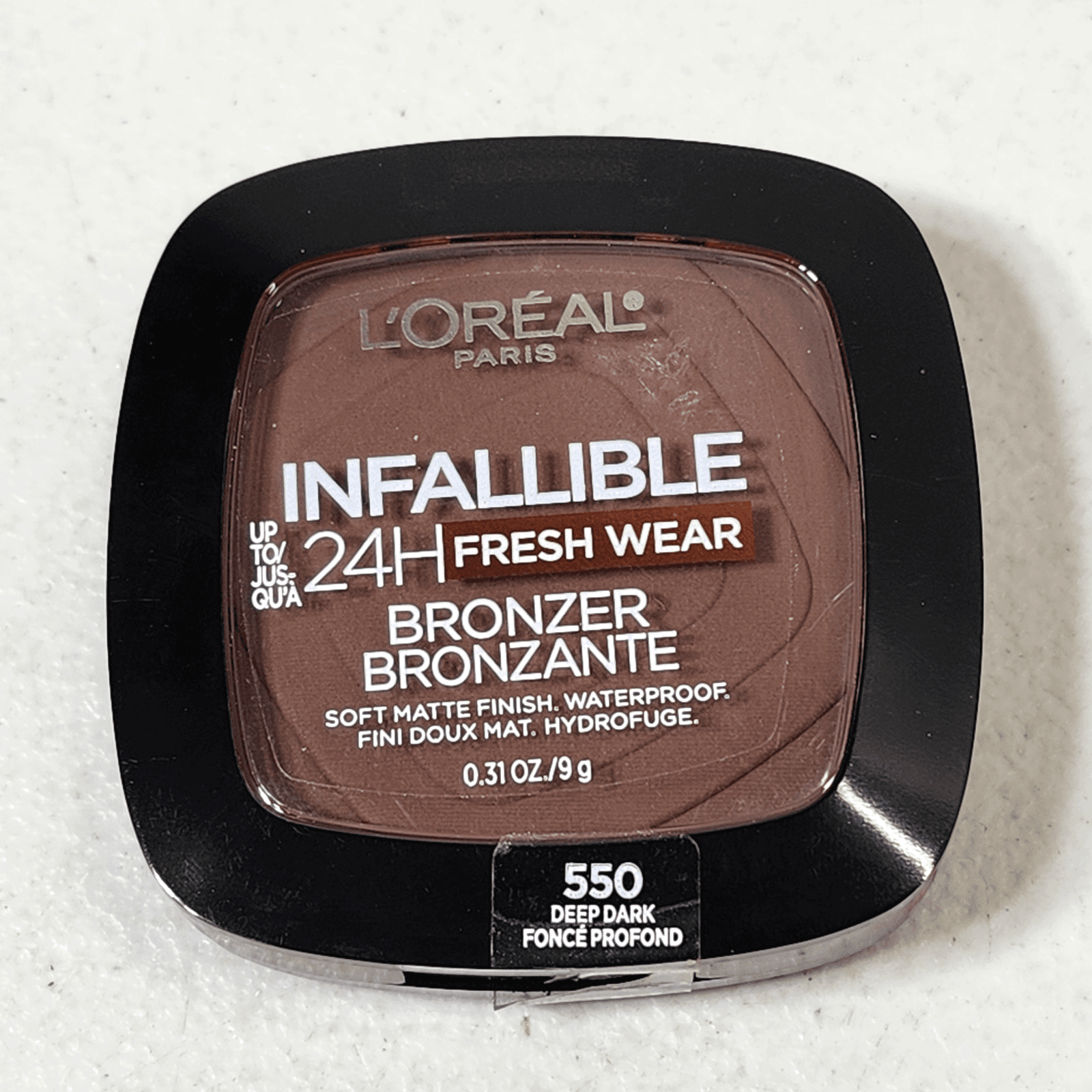 L Oréal Paris Infallible 24H Fresh Wear Bronzer 550 Deep Dark NEW