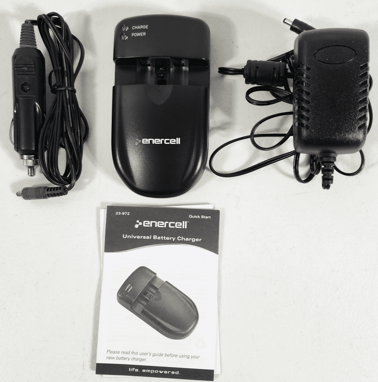 Enercell 4-Bay Battery Charger AAA/ AA 1 To 2 Hour Black