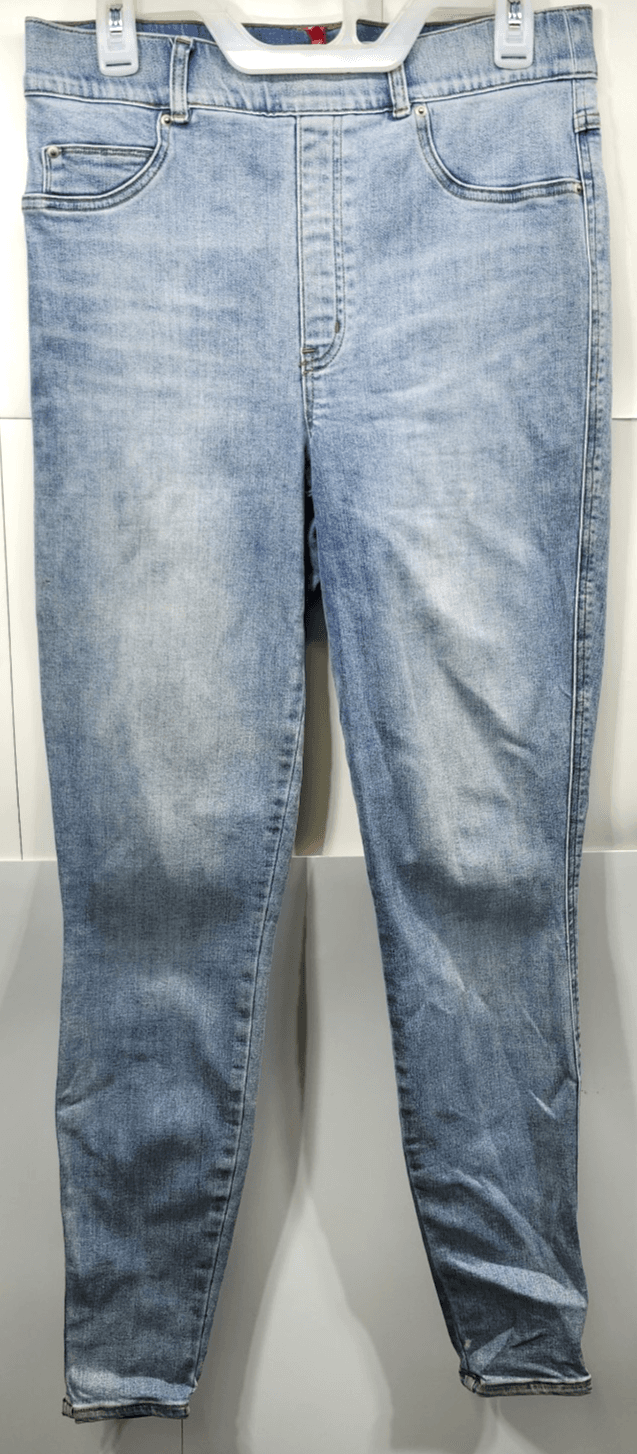 SPANX Skinny Jeans in Light Vintage Wash Size Large Women's Blue
