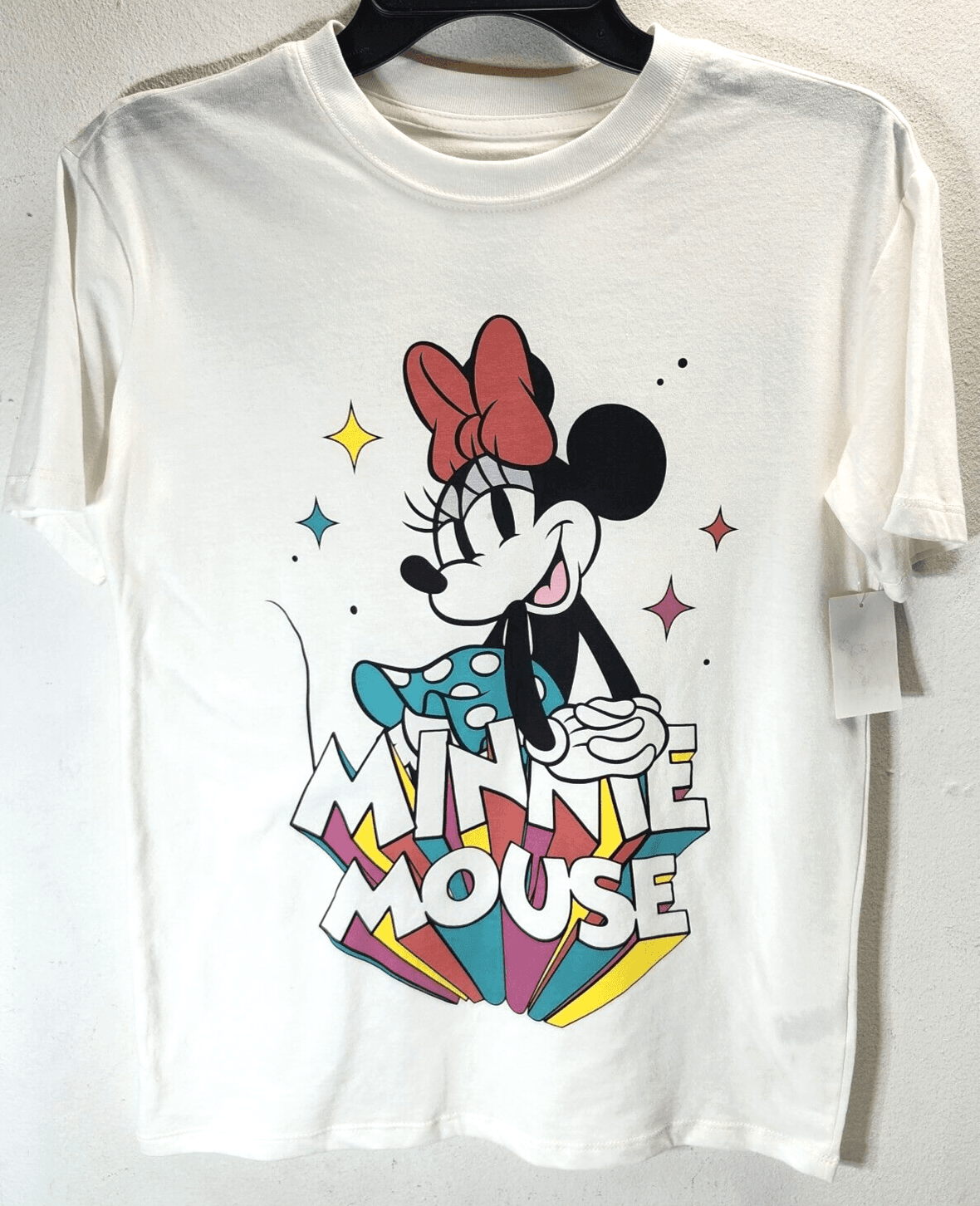 Disney Minnie Mouse Womens Size XXS Cartoon Graphic TShirt NEW