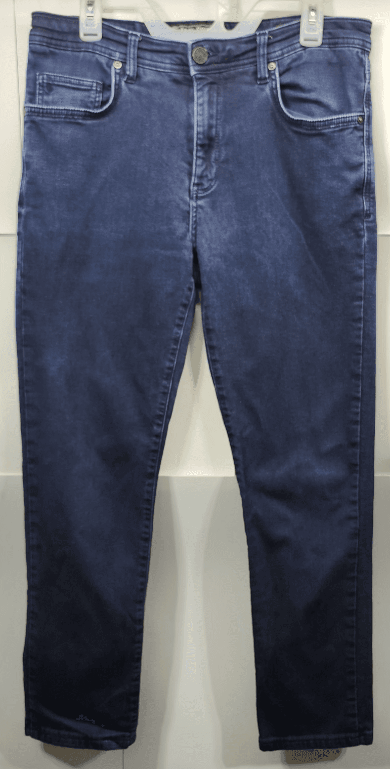 Jack of Spades Mens Jack Straight Leg Jeans Denim Blue Size 32x34