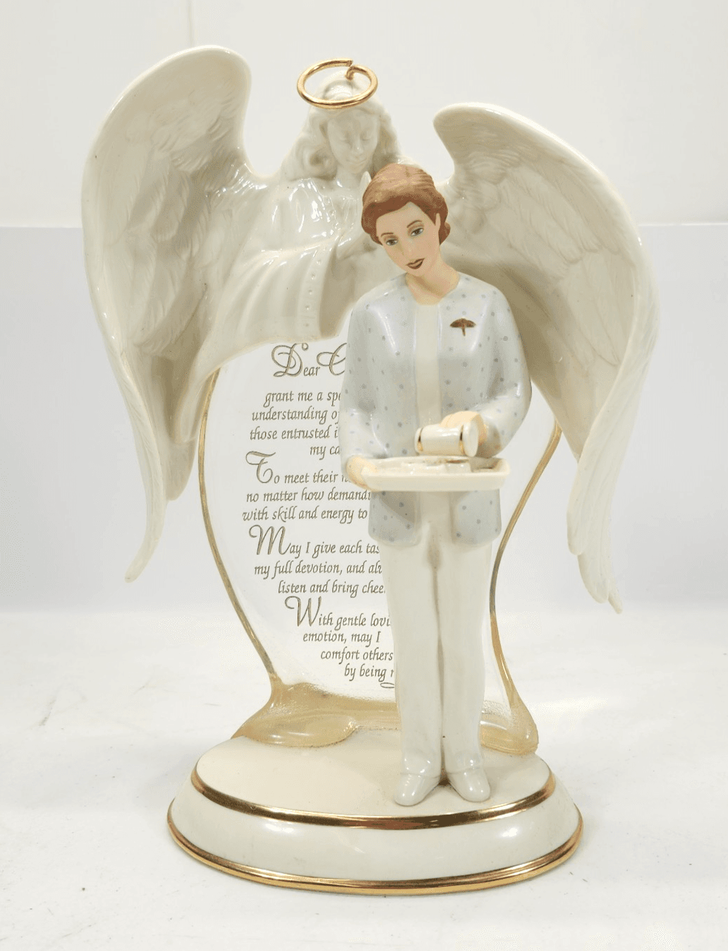 Bradford Exchange Heaven's Gentle Touch Angel of Harmony Figurine 2002 Decor