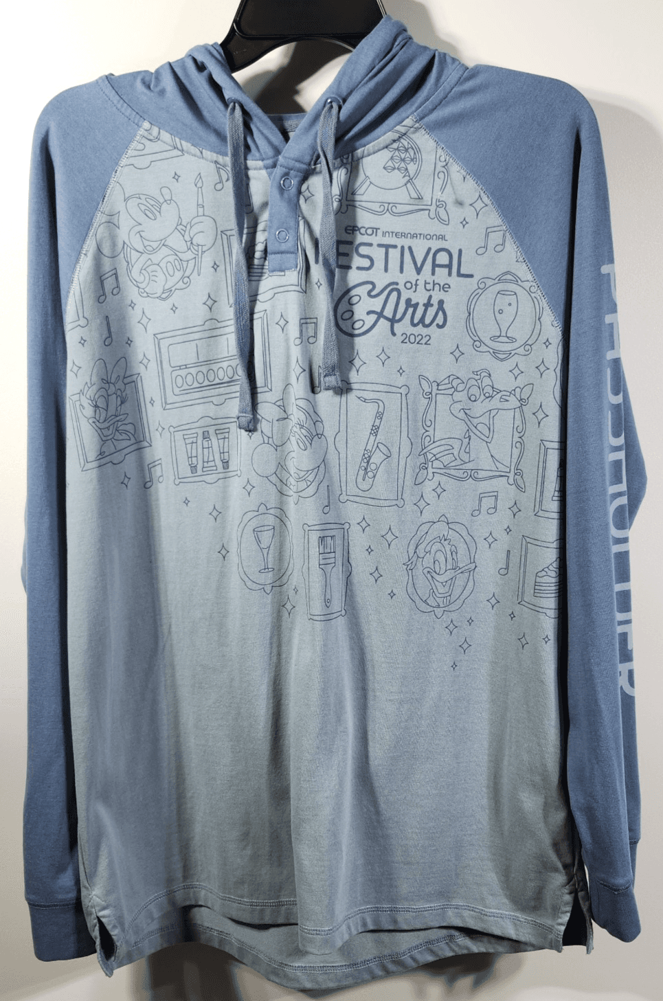 2022 Disney Parks Epcot Festival Of The Arts Passholder Hoodie Size Medium