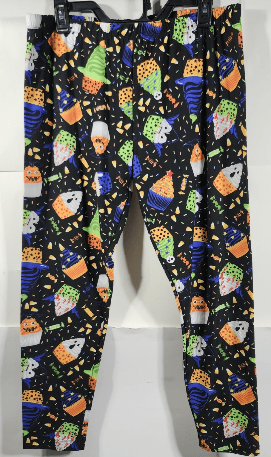 Halloween Women's XXL Leggings No Boundaries Black Graphic Print NEW