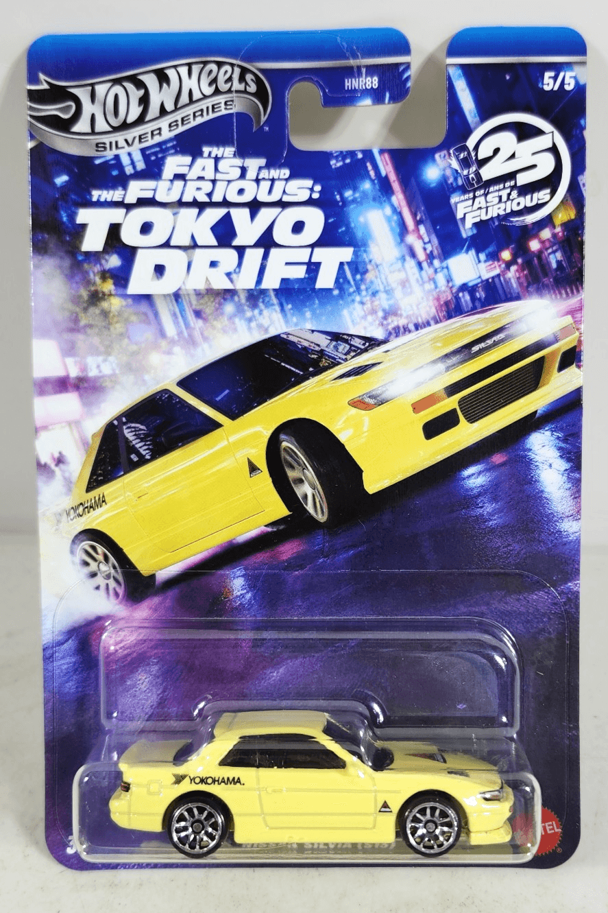 2026 Hot Wheels Fast & Furious Nissan Silvia S13 Tokyo Drift Yellow Car Toy NEW