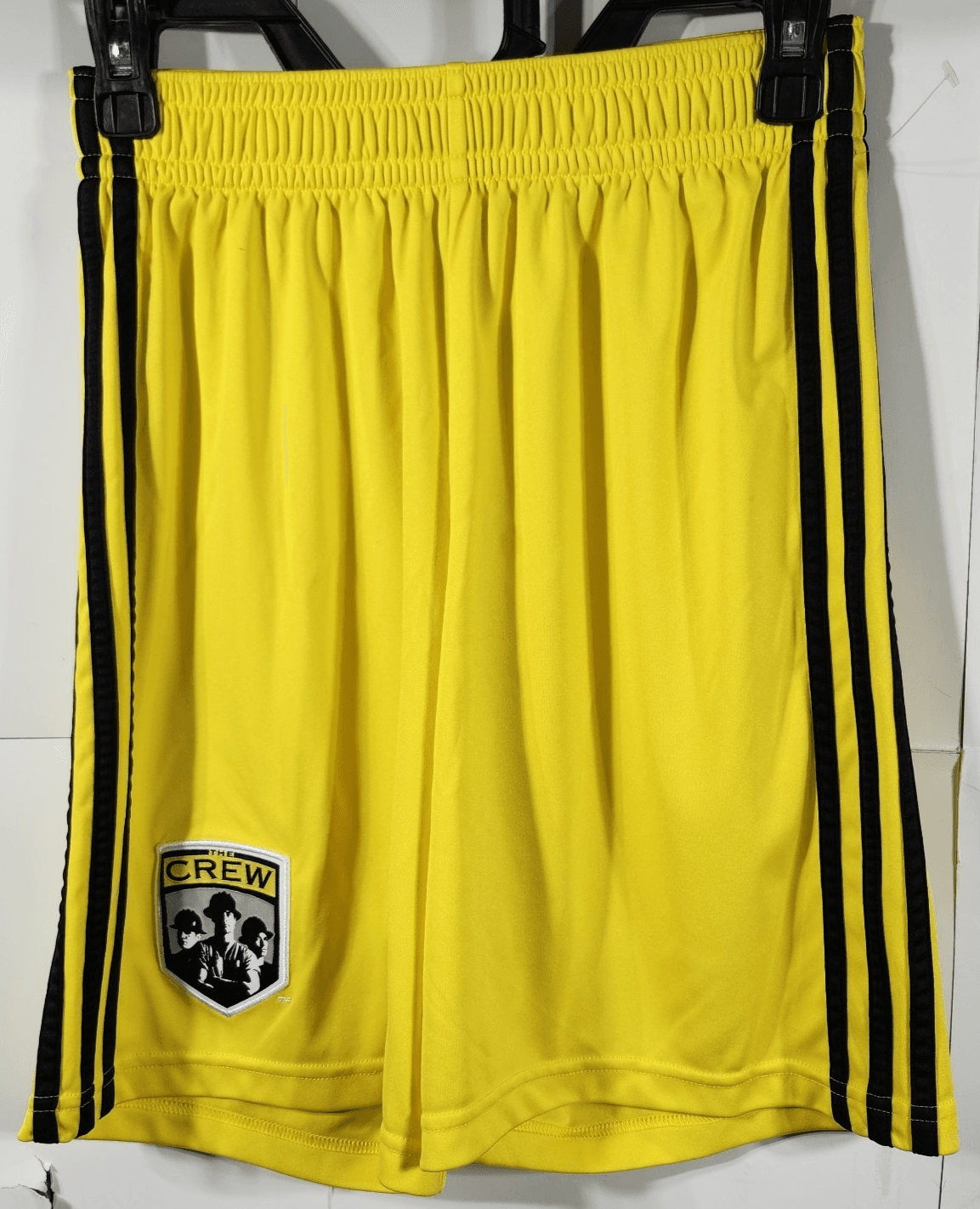 Columbus Crew Adidas Shorts Men's Small Yellow Black Stripes