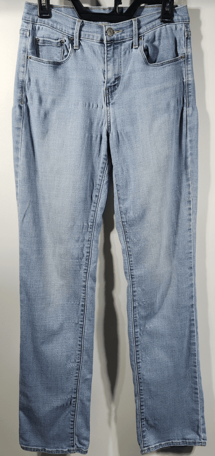 Levi's 505 Straight Leg Jeans Women's Size 6 Light Blue Denim Mid Rise