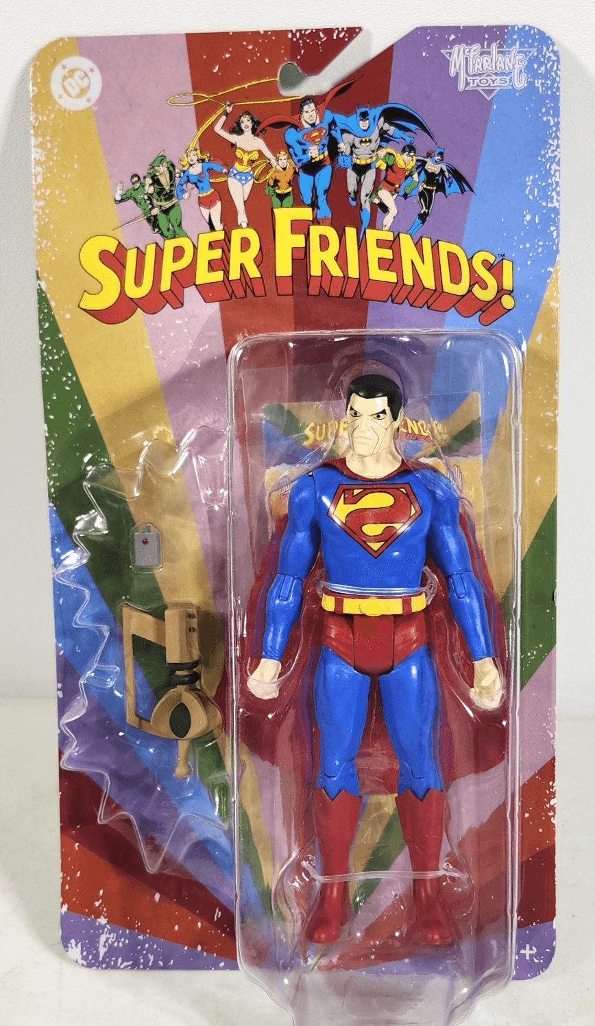 McFarlane Retro Super Friends Superman Action Figure Toy NEW
