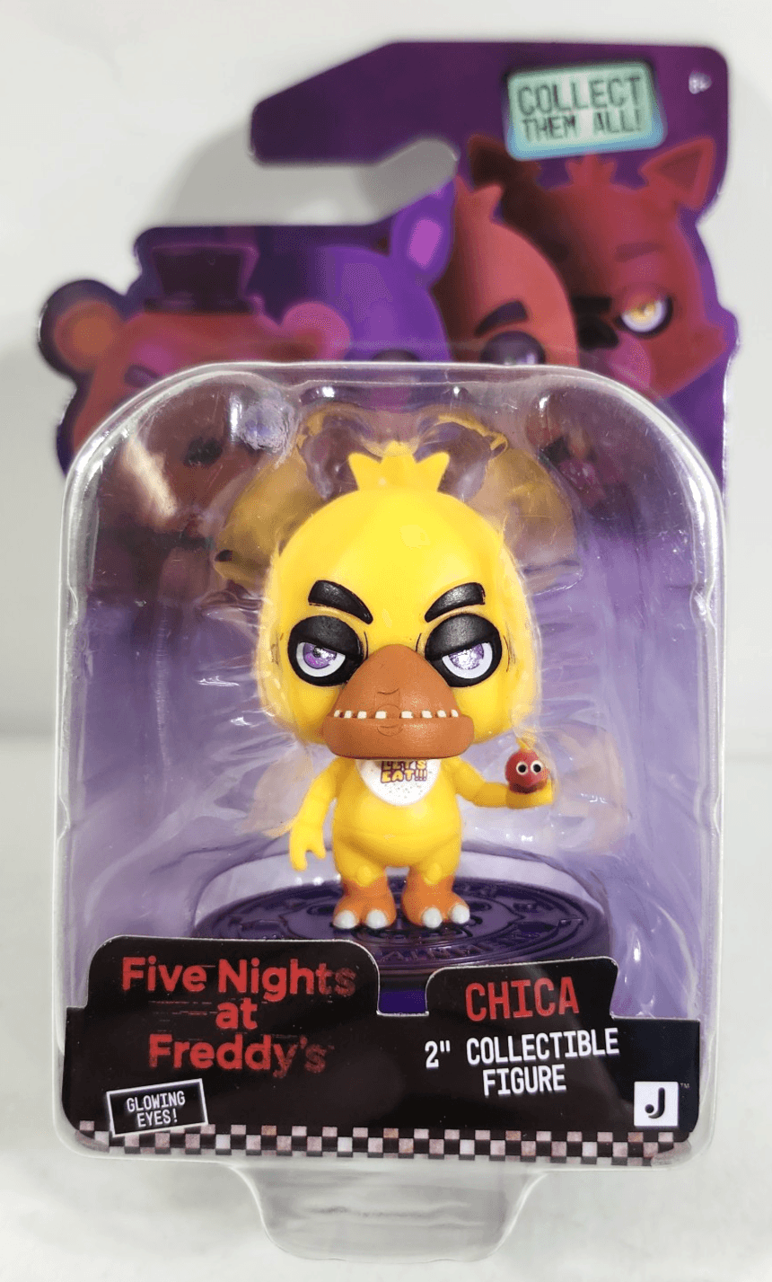 Five Nights At Freddy’s Glowing Eyes CHICA 2” Collectible Figure Jazwares 2025