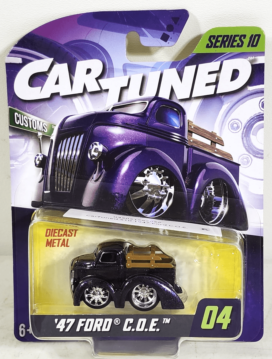Car Tuned Series 10 Customs Street ‘47 Ford C.O.E. #04 Purple 1/64 Toy NEW