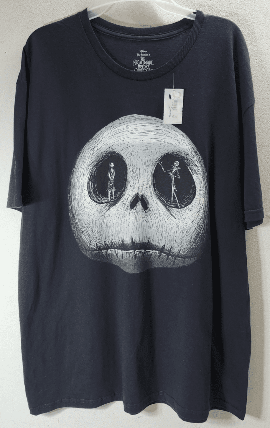 Disney Nightmare Before Christmas Jack Skellington Graphic T-Shirt XL Black