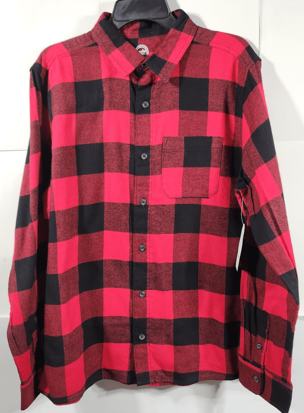 Wonder Nation Boy's Shirt Size XXL Long Sleeve Plaid Button Up NEW