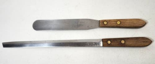 Stanley Knife Serrated Stainless Blade Wood Handle Lot Bundle
