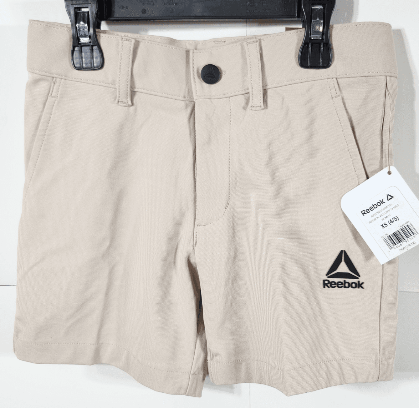 Reebok Boys Shorts Beige Size XS 4-5 With Pockets NEW