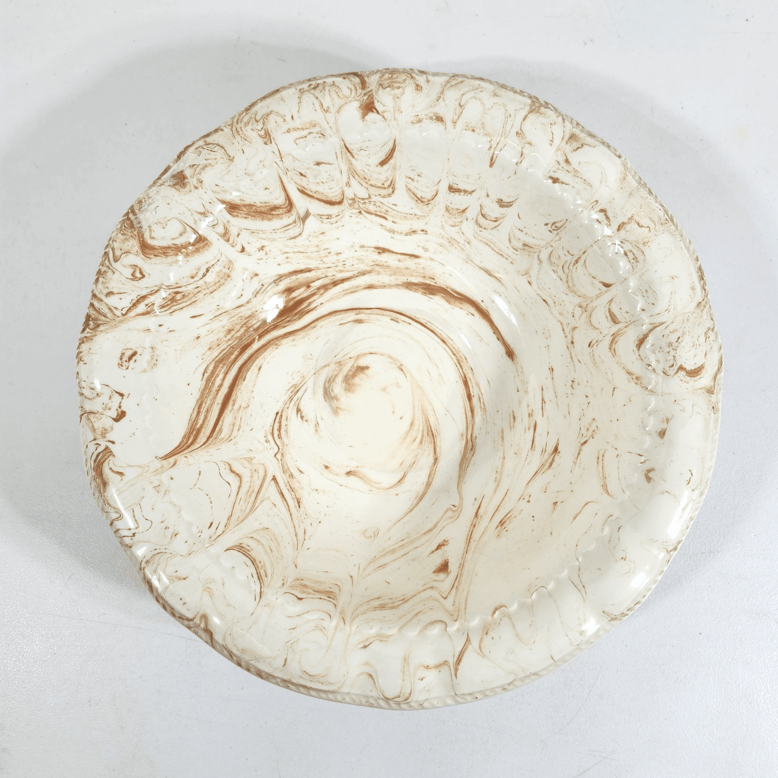 Vintage Alabama Clay Large Wash Basin Dish Centerpiece Bowl 13"