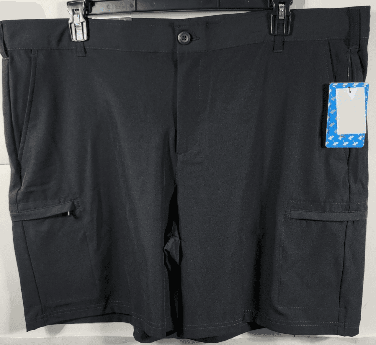 Birdie Bound Men’s 40 Cargo Shorts Stretch Easy Care Flex Waist 9” Khaki NEW
