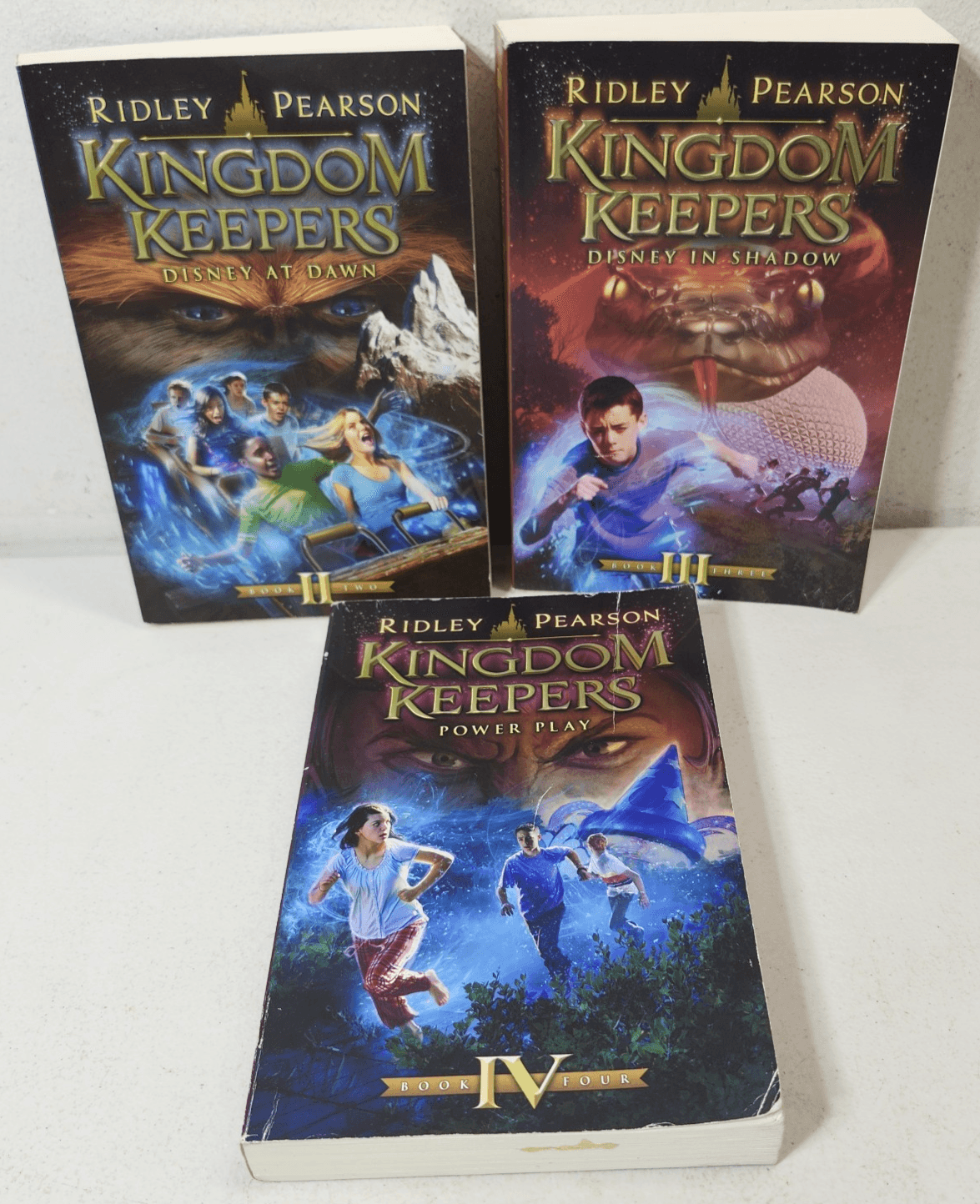 Lot of 3 Kingdom Keepers Books Ridley Pearson DISNEY Hyperion Paperback