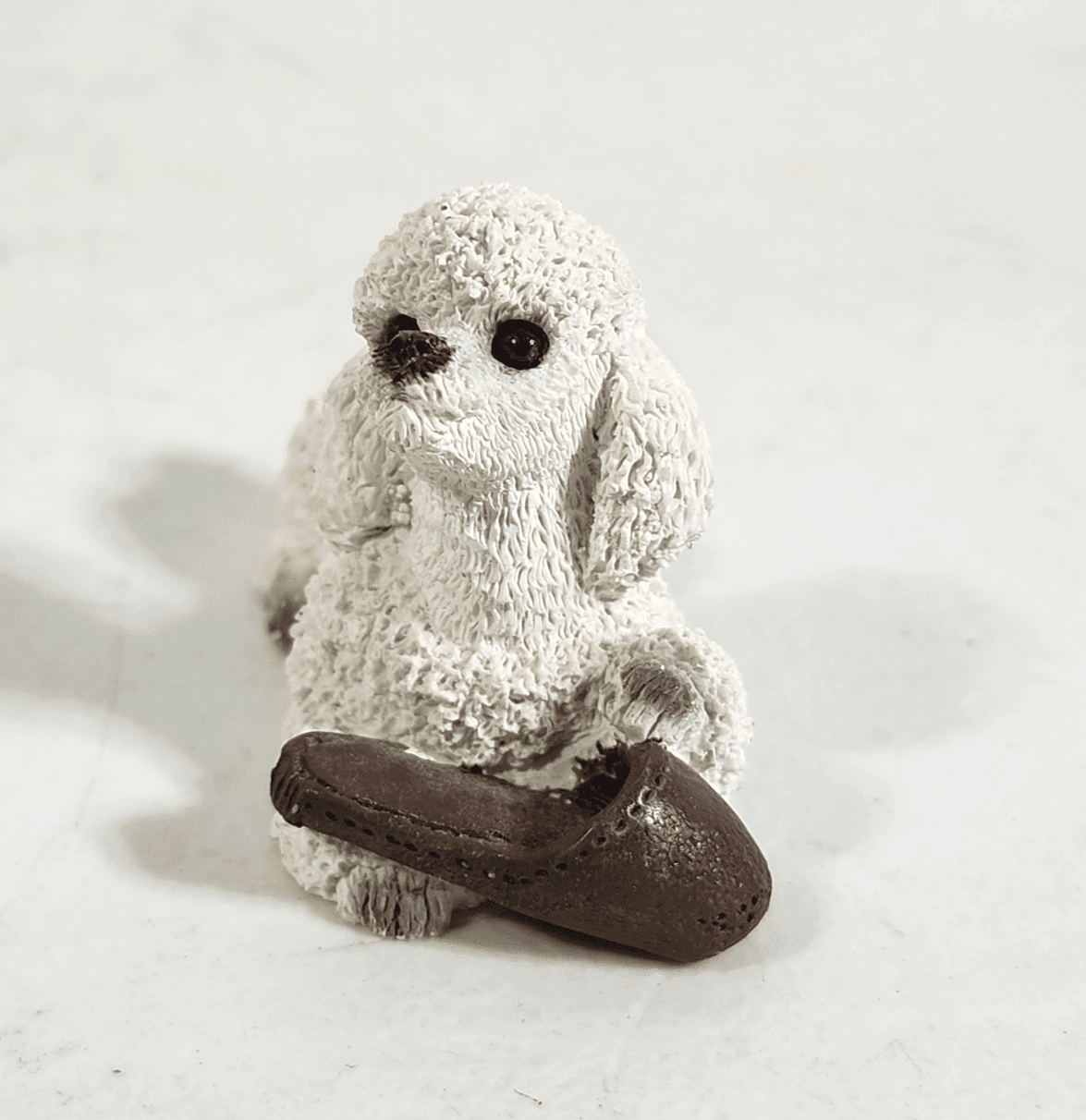 Vintage Stone Critters Poodle SCL-104 Collectable Resin Dog Figurine USA
