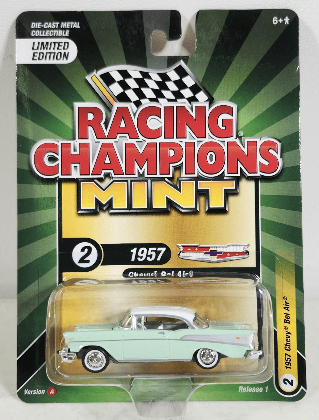 Racing Champions Mint 1957 Chevy Bel Air Diecast Car 1/64 Toy Vehicle NEW