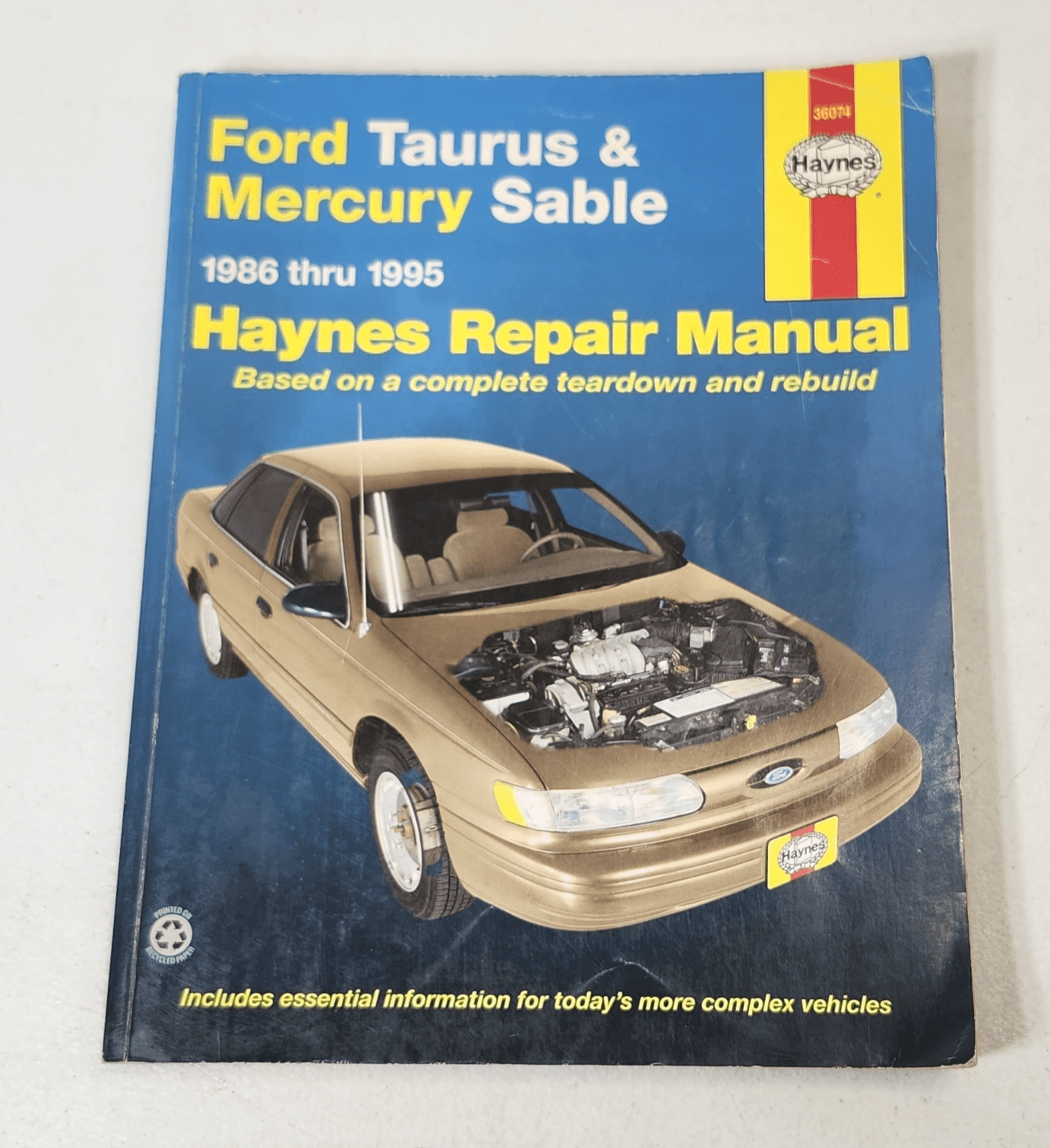 Repair Manual Haynes 36074 Ford Taurus, Mercury sable 1986 - 1995
