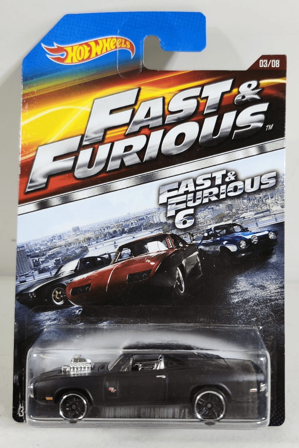 Hot Wheels '70 Dodge Charger R/T Fast & Furious 6 Car 1/64 Toy Error NEW