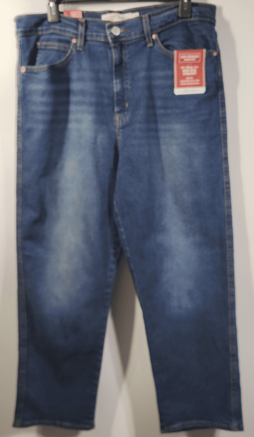 Levi's Jeans Women's 12 High Rise Straight Dark Blue Denim NEW