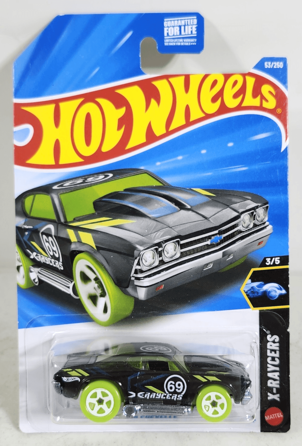 2026 Hot Wheels '69 Chevelle X-Raycers Black Car 1/64 Toy Vehicle NEW