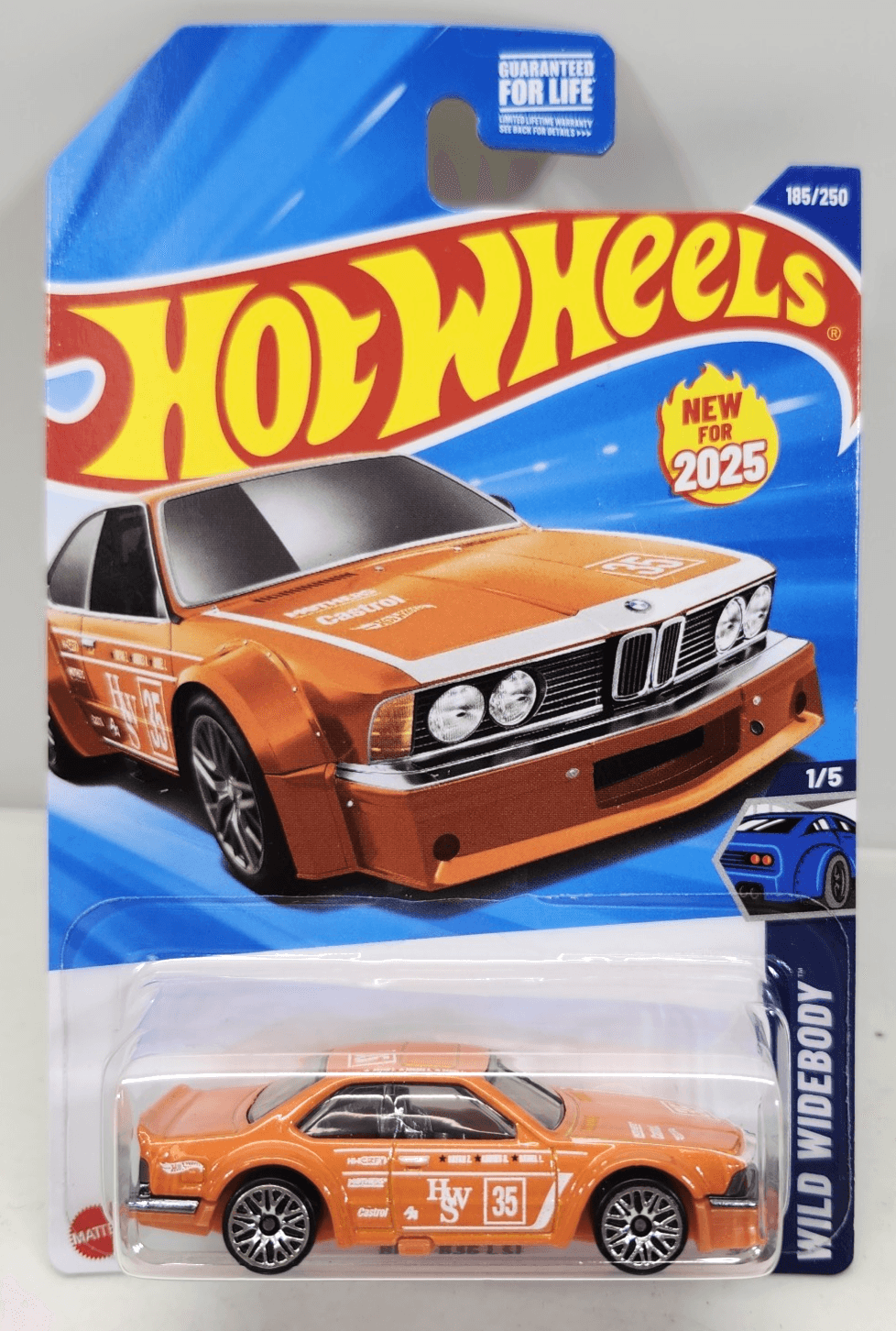 2025 Hot Wheels BMW 635 CSi Orange Car 1/64 Toy Wild Widebody NEW