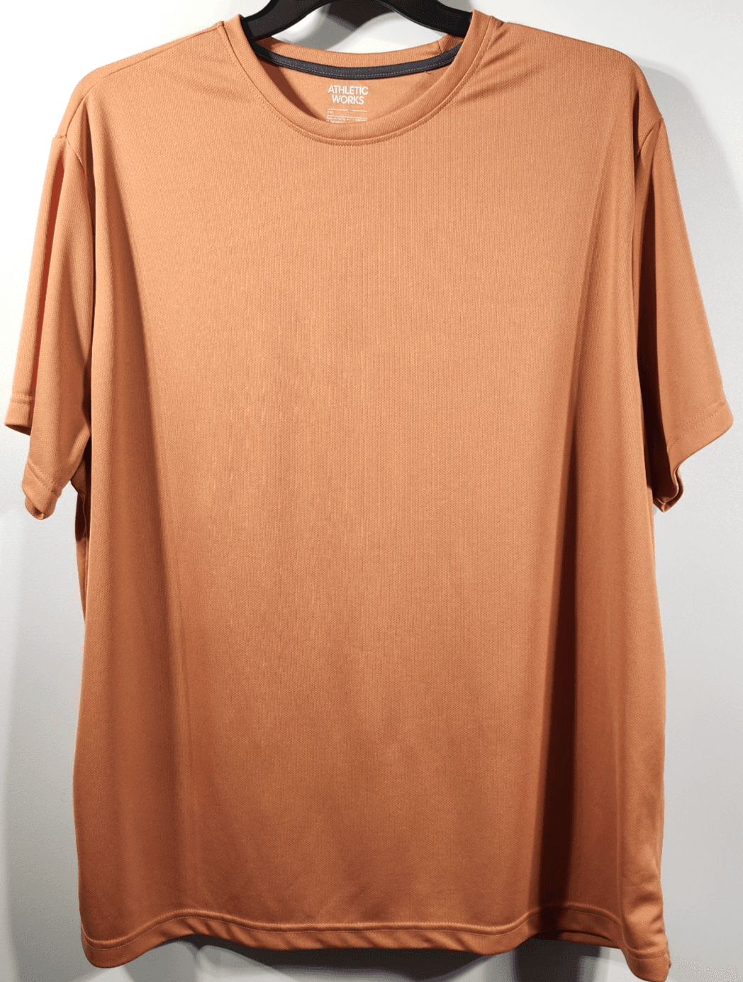 Athletic Works Men's 3XL T-Shirt Orange Short Sleeve Tee NEW