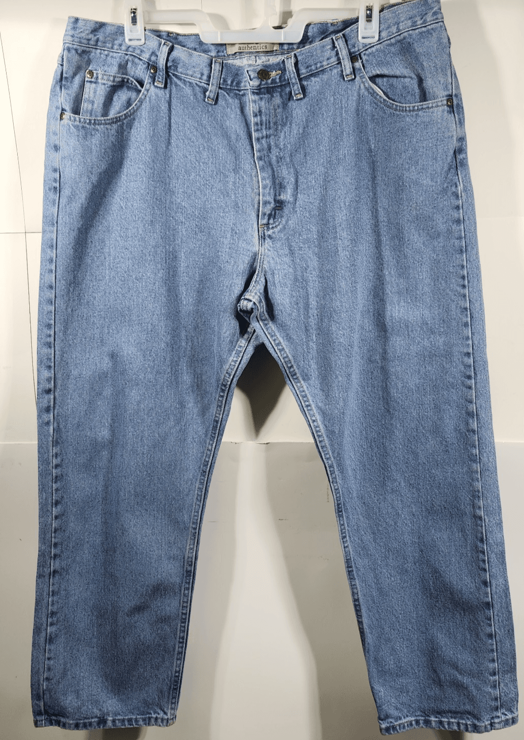 Wrangler Men's Regular Straight Fit Jeans Size 44 X 30 Blue Denim Pants