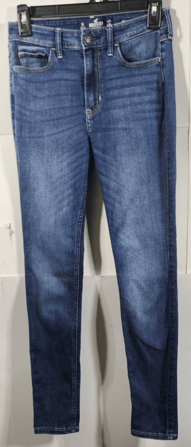 Hollister Womens 1S Jeans High Rise Skinny Blue Stretch Denim Pants