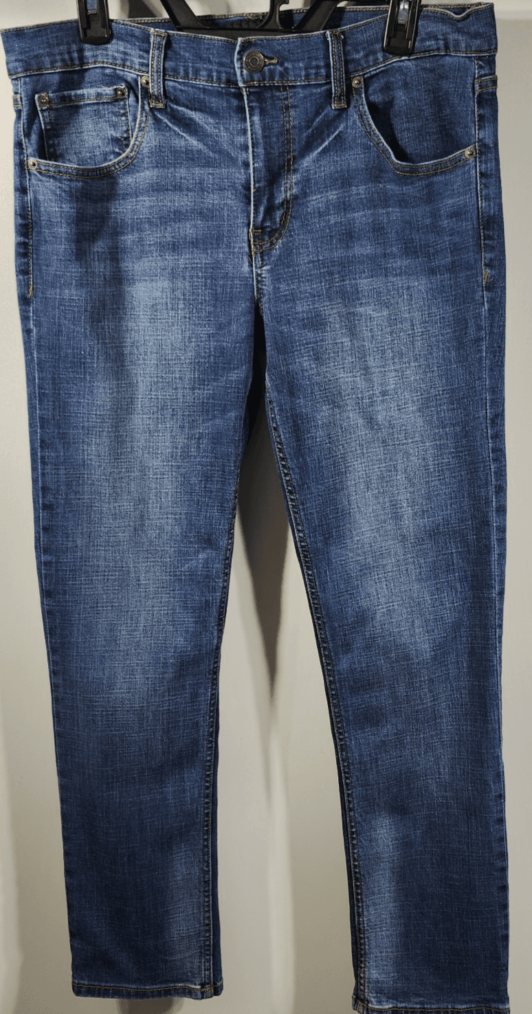 RSQ Slim Straight Jeans Size 33x30 Men's Mid Rise Blue Denim