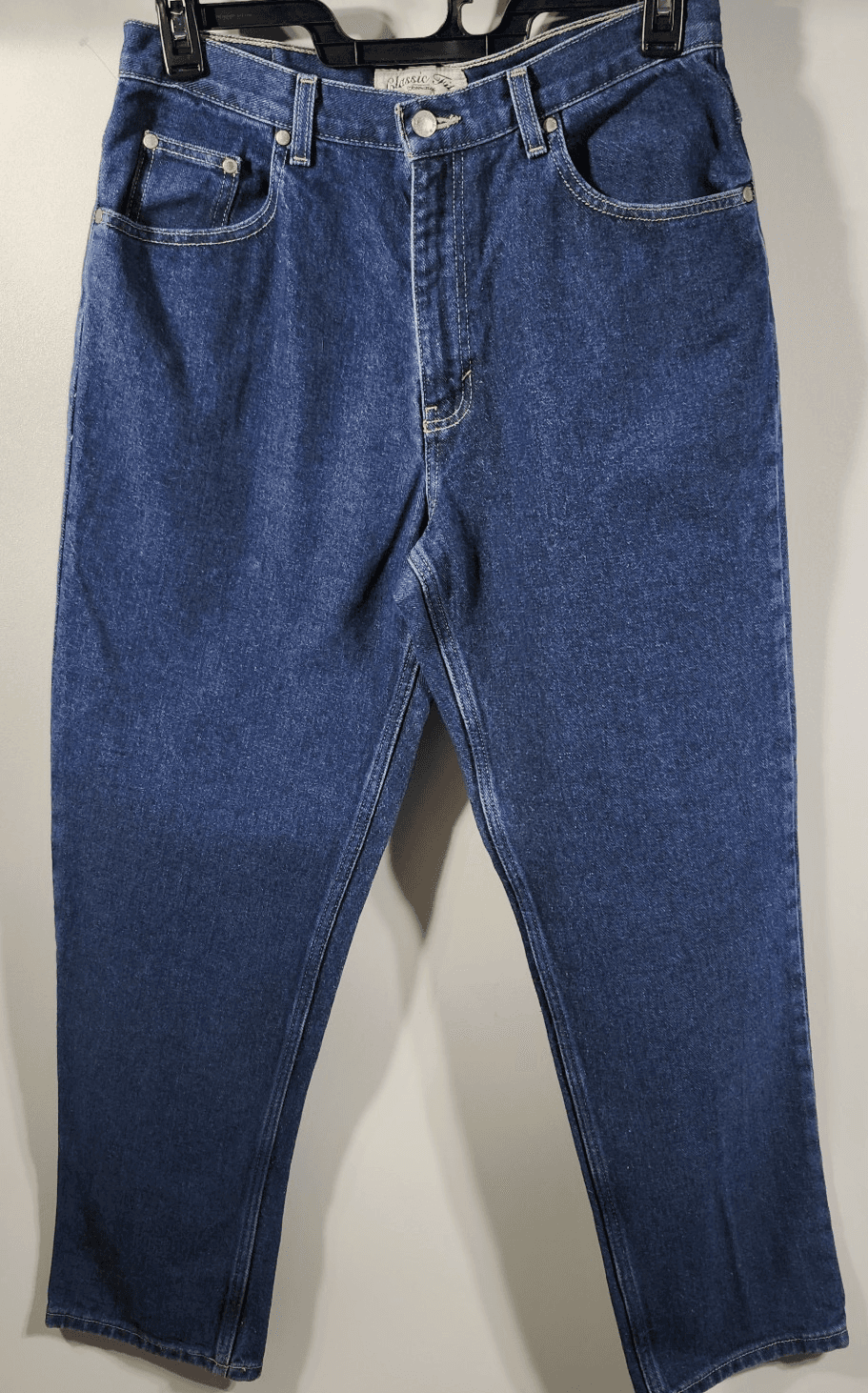 St John's Bay Women's Jeans Size 14P Classic Fit Blue Denim High Rise