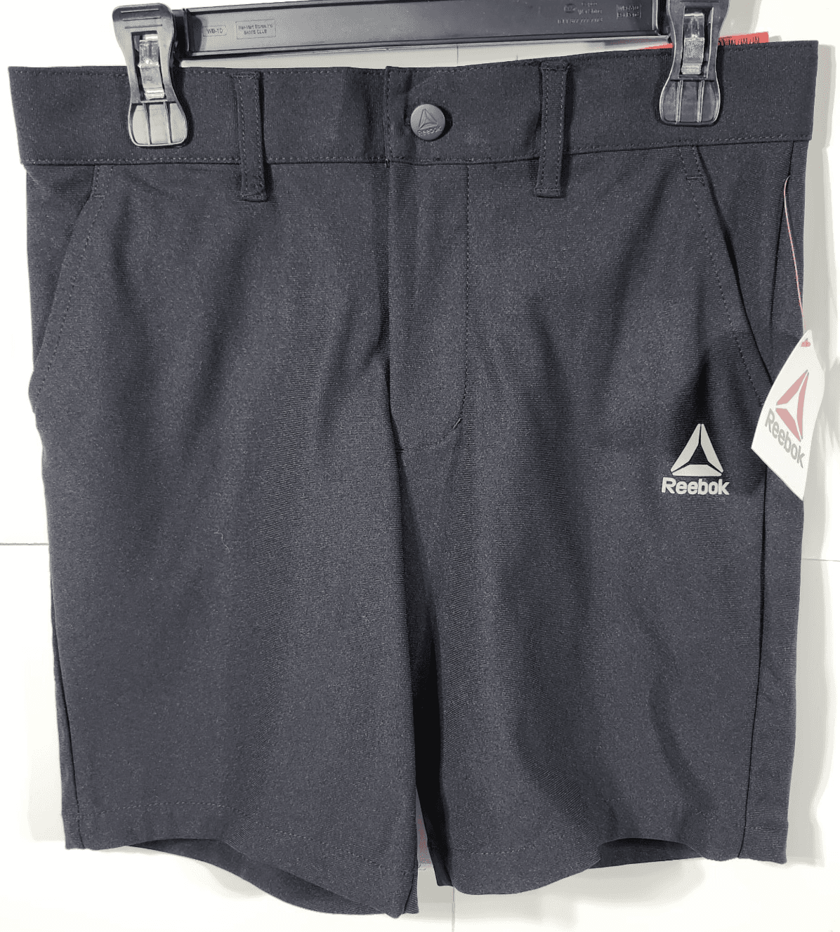 Reebok Boys Shorts Black Size Medium With Pockets NEW