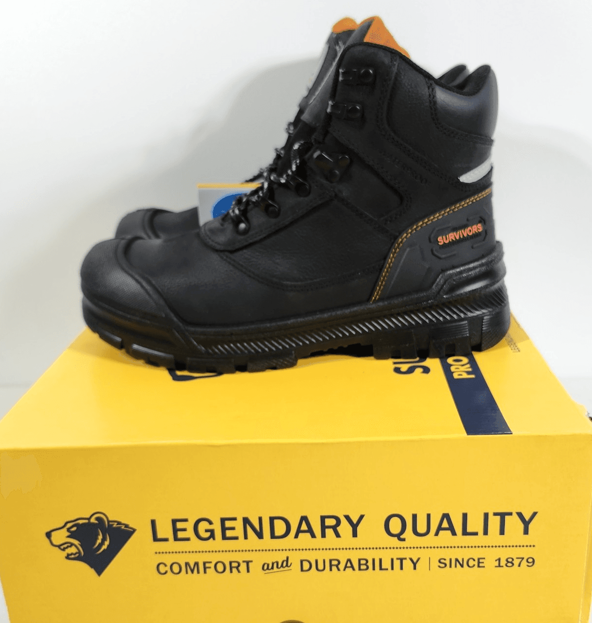 Herman Survivors Groundbreaker Steel Toe Waterproof Work Boots Men's 8 Black
