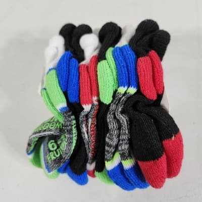 Fruit Of The Loom Toddler Low Cuts Boys Socks 6-Pack Size Small 1.5-4 NEW