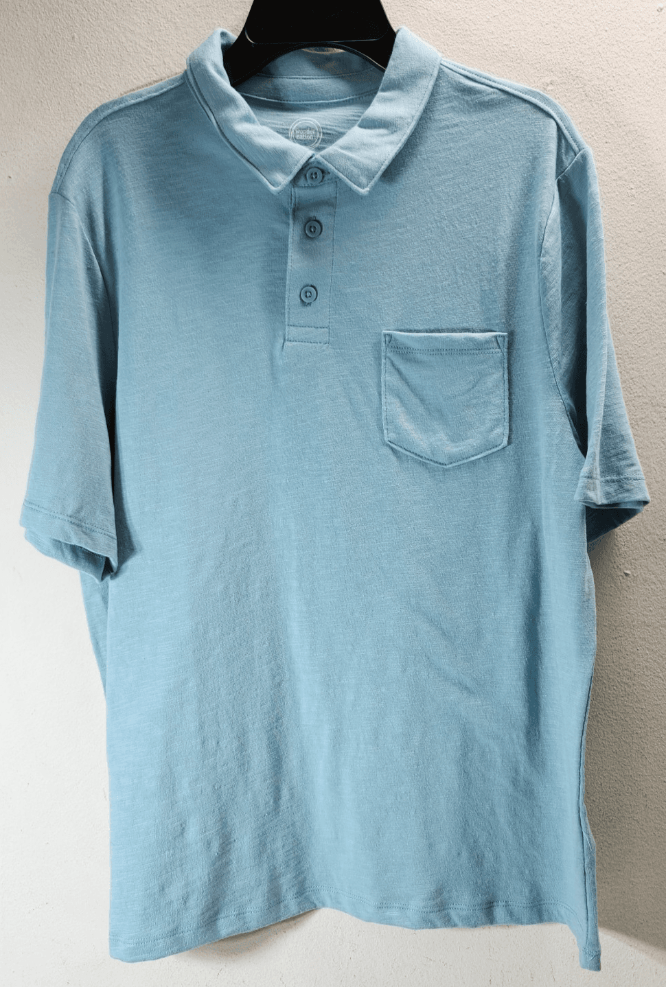 Wonder Nation Boy's Polo Shirt Size XXL 18 Short Sleeve Blue NEW
