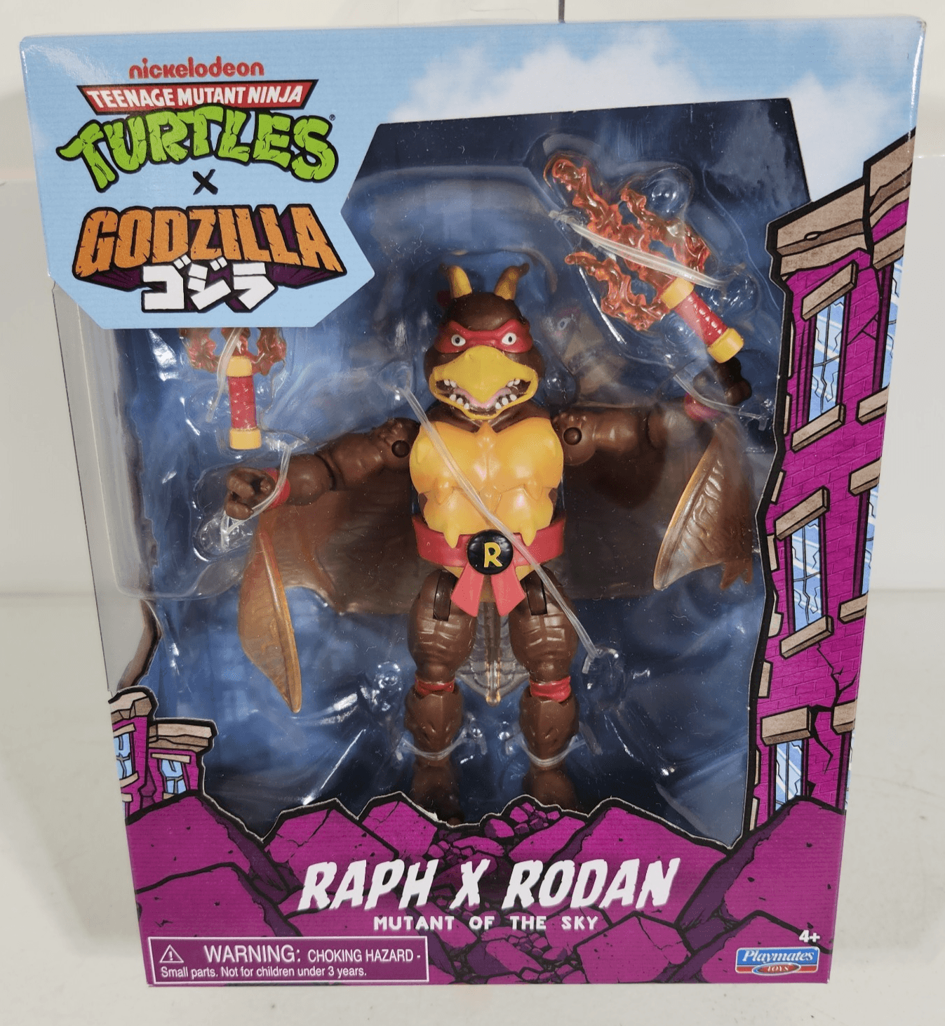 Playmates TMNT Teenage Mutant Ninja Turtles Raph x Rodan 5" Figure NEW 2025