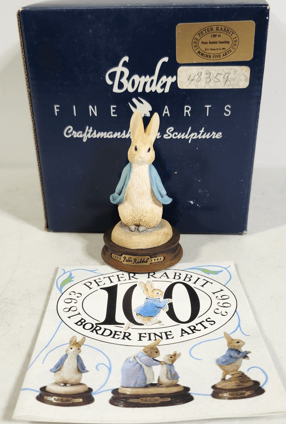Beatrix Potter Peter Rabbit Border Fine Arts Figurine Statue Home Decor W/Box